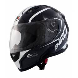 Casco Integral Shiro SH-881 Motegi Negro Blanco