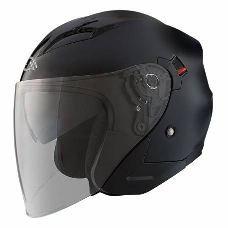 Casco Jet Shiro SH-450 Tour Negro Mate