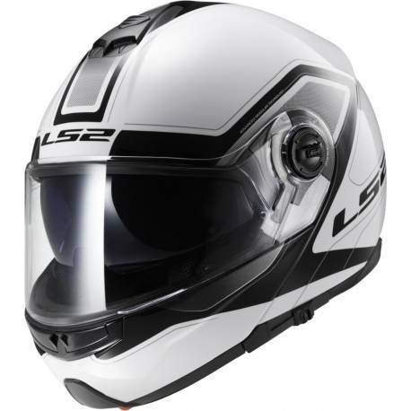 Casco Modular LS2 Strobe Civik White Black