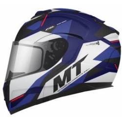 Casco Modular MT ATOM SV Transcend Azul Brillo