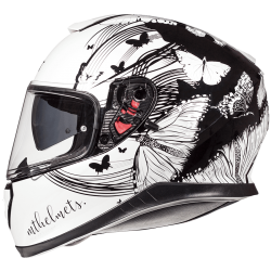 Casco Mt Thunder 3 Sv Vlinder Perla Negro