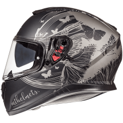 Casco Mt Thunder 3 Sv Vlinder Gris Mate