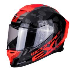 Casco Scorpion Exo R1 Air Ogi Negro Rojo