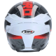 Casco Integral Shiro SH-351 Fibra Speed Blanco Negro Rojo