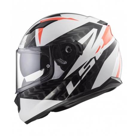 LS2 Stream Evo FF320 Commander Blanco Negro Rojo