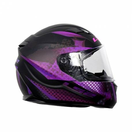 LS2 Stream Evo FF320 Lux Negro Rosa