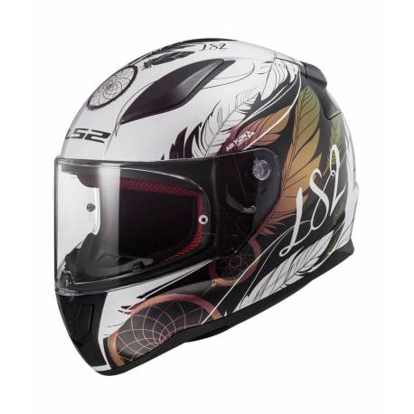 LS2 Rapid FF353 Boho Blanco Negro Rosa