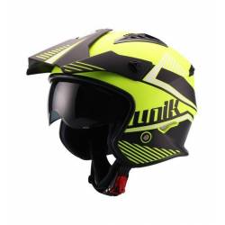Casco Unik Trial CT-07 Montana Negro Amarillo