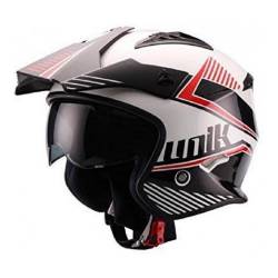 Casco Unik Trial CT-07 Montana Negro Rojo