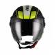 Casco Jet Unik CJ-11 Wolf Negro Amarillo